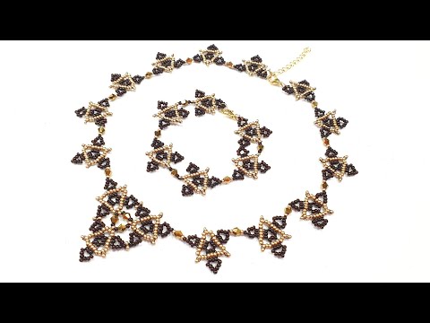 Видео: Колье из бисера/Ажурное колье из бисера/Бисероплетение/Мастер класс/Natali Amapola