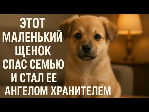 Видео: Этот маленький щенок спас семью и стал ее Ангелом Хранителем.#жизненнаяистория