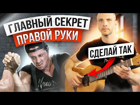 Видео: 3. ГЛАВНЫЙ СЕКРЕТ ПРАВОЙ РУКИ ГИТАРИСТА! Гитара с нуля. Уроки.