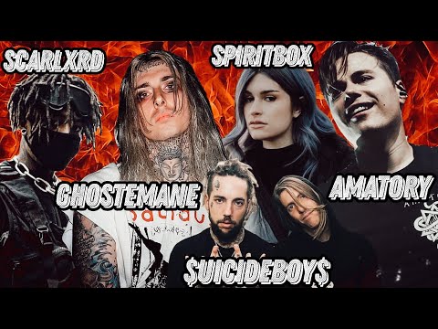 Видео: Реакция на Ghostemane , Scarlxrd , Suicideboys , Amatory , Spiritbox , Left To Suffer , Vismut и др.