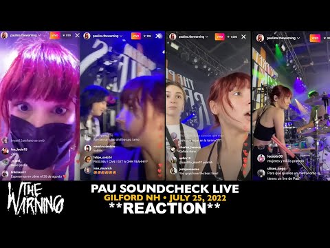 Видео: Реакция: концерт Pau Soundcheck Live (25 июля 2022 г., Гилфорд, Нью-Гэмпшир)