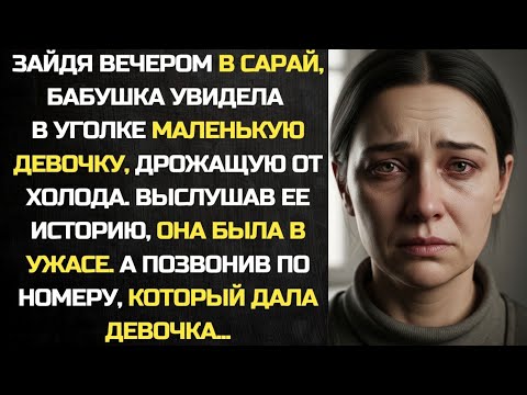 Видео: Зайдя вечером в сарай, бабушка увидела в уголке маленькую девочку. А услышав ее историю…