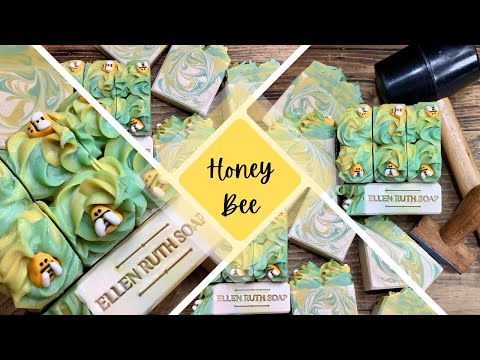 Видео: Рецепт — как сделать 🐝 мыло холодным способом с настоящим мёдом 🍯 | Мыло Эллен Рут