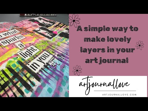 Видео: Простой способ создания красивых слоев в вашем художественном журнале