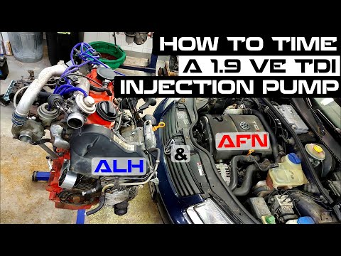 Видео: Как отрегулировать фазу впрыска на 1.9 VE TDI: на двух разных двигателях (ALH и AFN)