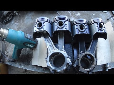 Видео: ВСТАВЛЯЕМ ПАЛЬЦЫ В ШАТУНЫ (ПОРШНИ) (ЧАСТЬ 3)