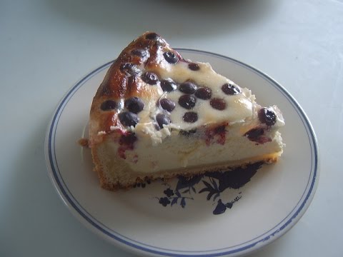 Видео: Творожный пирог (Чизкейк) с черникой. С днём рождения (1 год на Youtube) Маринкины творинки