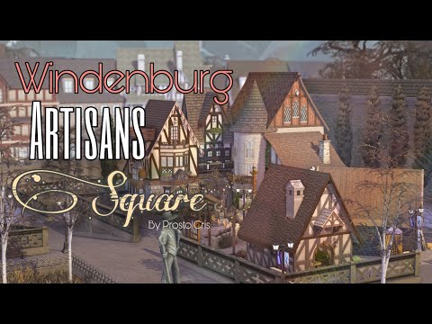 Видео: Площадь Мастеров Винденбург | Holiday is coming | Строительство The Sims 4 | No CC