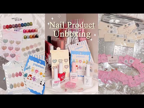 Видео: sub) Распаковка корейских материалов для ногтей!🇰🇷📦✂️/ новый гель с блестками и магнитный гель💗