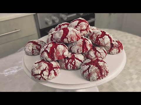 Видео: Печенье с трещинками КРАСНЫЙ БАРХАТ ЗА 5 МИН * ЛЕГКО И БЫСТРО * БЕЗУМНО ВКУСНО