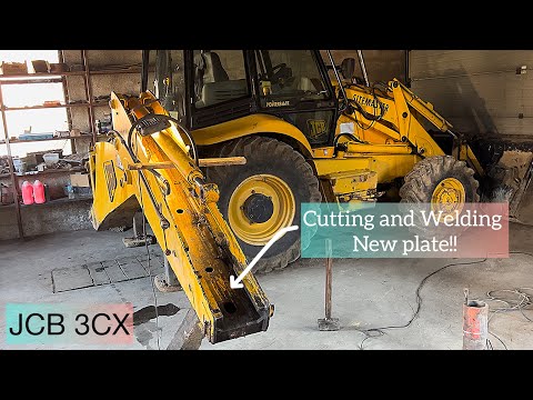 Видео: Ремонт JCB 3CX Резка и приварка выдвижной рукояти