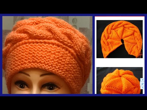 Видео: #Чудесный,прекрасный берет#Шапка спицами#Берет спицами#МК Виктории Плантовой#2022#