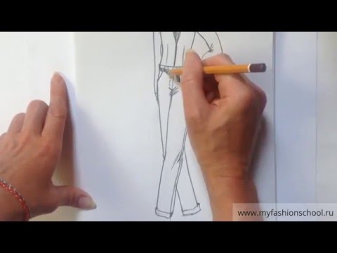 Видео: Myfashionschool - эскизы одежды для начинающих #2