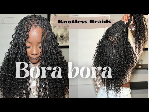 Видео: Два способа плетения | Косы бора-бора среднего размера | Полумесяцы | EAYON HAIR