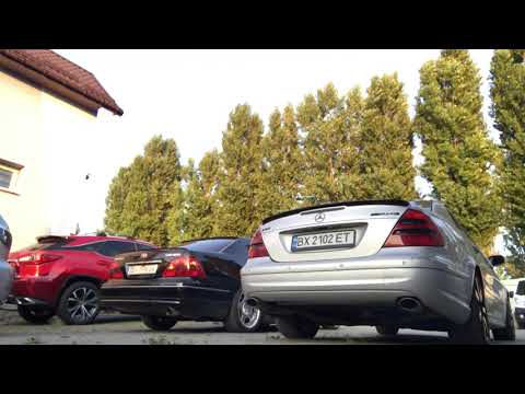 Видео: Выхлоп Mercedes E500 W211