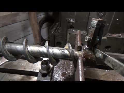 Видео: Устройство для навивки шнеков и пружин.  Device for winding auger.