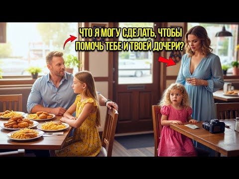 Видео: Бедная женщина пыталась уйти тихо — но отец-одиночка заметил, как её маленькая дочь СМОТРИТ на