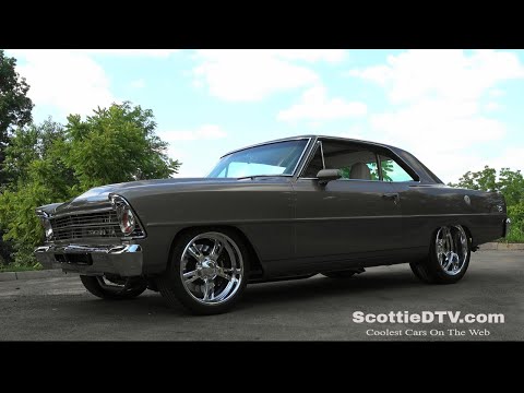 Видео: Chevrolet Chevy II Nova SS Pro Touring 1967 года от Стива Холкомба. Интерьеры Pro Auto Custom.