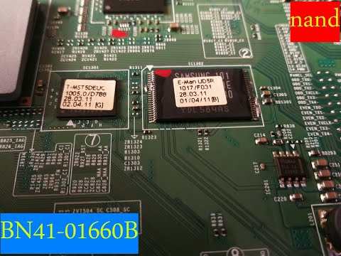 Видео: Samsung UE40D5500RW перезагружается. BN41-01660B замена nand.