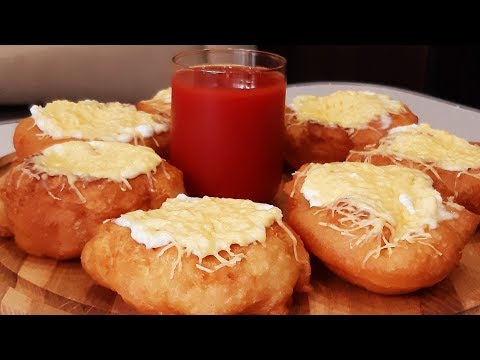 Видео: Лангош венгеркая лепешка, чтоб муж носил на руках!Langos Hungarian bread!