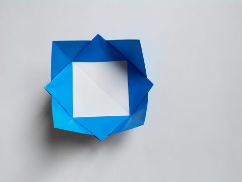 Видео: Чаша цветок оригами, Bowl Flower origami