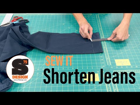 Видео: Как укоротить джинсы/брюки — полное руководство по шитью