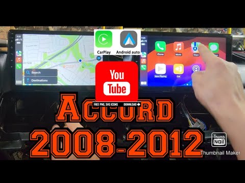 Видео: Honda Accord 2008-2012 Как снять магнитолу Установка 10-дюймового Apple CarPlay Android Auto YouT...