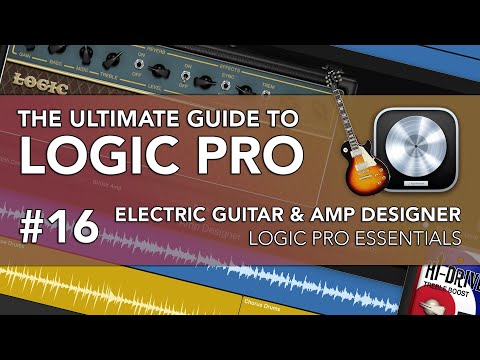Видео: Logic Pro #16 — электрогитара, конструктор усилителей и запись гитары