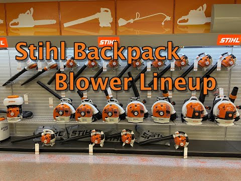 Видео: Модельный ряд ранцевых воздуходувок Stihl: BR200, BR350, BR430, BR450, BR600, BR700, BR800X, BR800CE