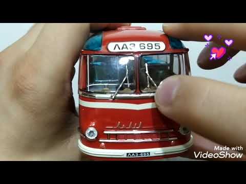 Видео: Обзор модели городского автобуса ЛАЗ-695 от фирмы Ultra models/ City bus LAZ-695