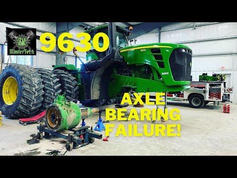 Видео: Выход из строя подшипника оси John Deere 9630.