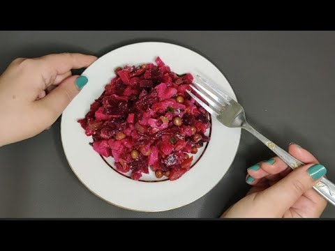 Видео: Асмр🤤ИТИНГ ВИНЕГРЕТ😋Звуки еды, Шепот | ASMR Mukbang Eating