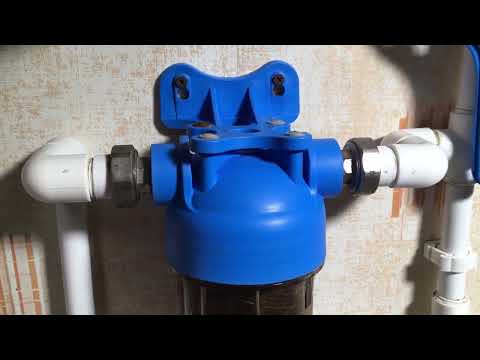 Видео: Фильтр магистральный Аквабрайт АБФ-10: отзыв, подбор и замена картриджей