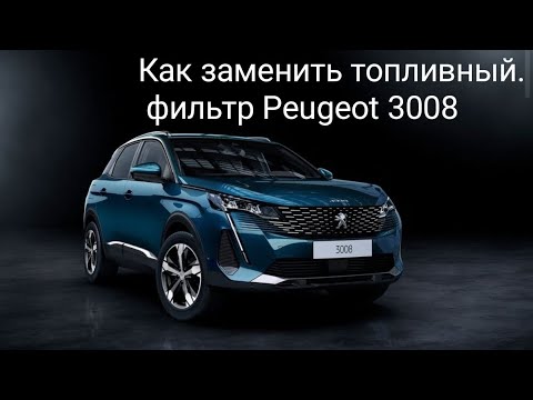 Видео: ЗАМЕНА ТОПЛИВНОГО ФИЛЬТРА PEUGEOT 3008 2019 ГОДА