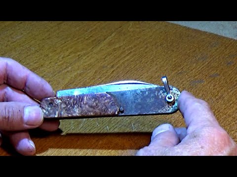 Видео: Ремонт старого рыбацкого ножа Restoration of an old knife