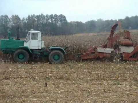 Видео: Агро Завалля Т 150 збір кукурудзи harvest corn