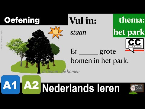 Видео: NT2 Глагол настоящего времени- упражнения - Слова Park A1 A2 Предложения - Нидерландский язык OTT