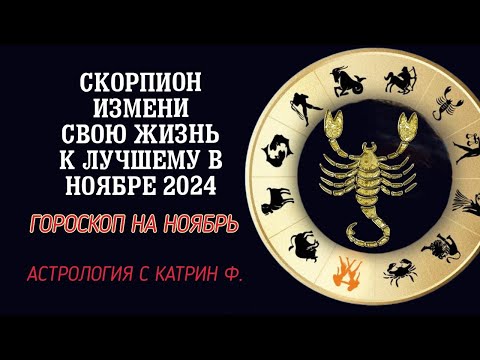 Видео: ♏СКОРПИОН ШАНС ИЗМЕНИТЬ 🎁ЖИЗНЬ В НОЯБРЕ 2024 ✨⭐ГОРОСКОП НА НОЯБРЬ 2024🪐 АСТРОЛОГИЯ С КАТРИН Ф💌