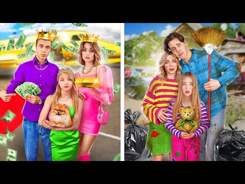 Видео: Бедная vs Богатая Семья Создала Канал | Богатый Сын vs Бедная Дочь