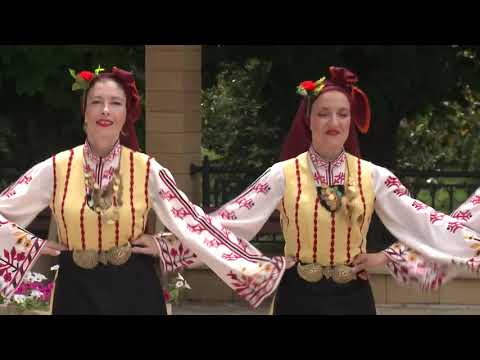 Видео: Фолклорен ансамбъл "Тунджа" - гр. Ямбол "Пазарджишки игри" 2020