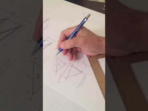 Видео: Построение треугольника в трёх проекциях