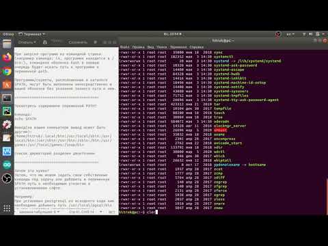 Видео: Linux урок 11. Переменная $PATH и ее назначение.