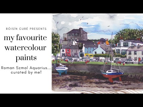 Видео: Мои любимые акварельные краски: Roman Szmal Aquarius... Подобрано мной!