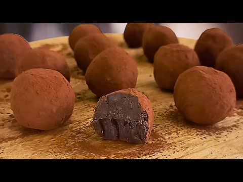 Видео: Всего 3 ИНГРЕДИЕНТА! Так ПРОСТО, так ВКУСНО! Рецепт Шоколадных Трюфелей.