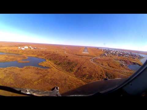 Видео: Заход на посадку п.Чокурдах(Республика САХА Якутия)