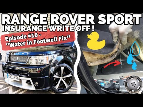 Видео: Утечка воды в пространство для ног пассажира — списание страховки Range Rover Sport L320 — Эпизод...