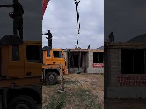 Видео: На объекте 6 миксеров. 6 Mischer auf der Baustelle.