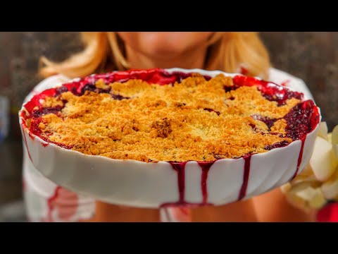 Видео: Вкусный Ягодный Пирог  Английский десерт Крамбл 🍓