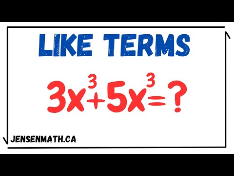 Видео: Сбор похожих терминов | математика 9 | jensenmath.ca