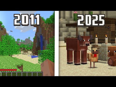 Видео: Як Майнкрафт змінився з 2011 по 2025?